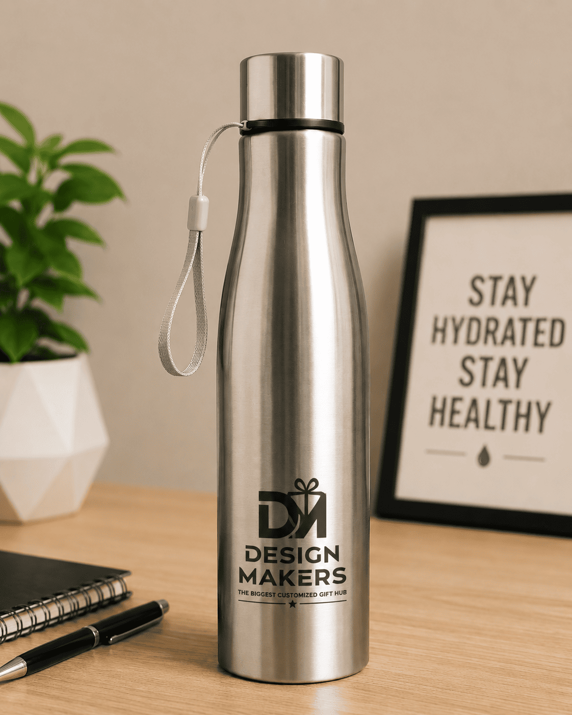 Steel Water Bottle with Branding
