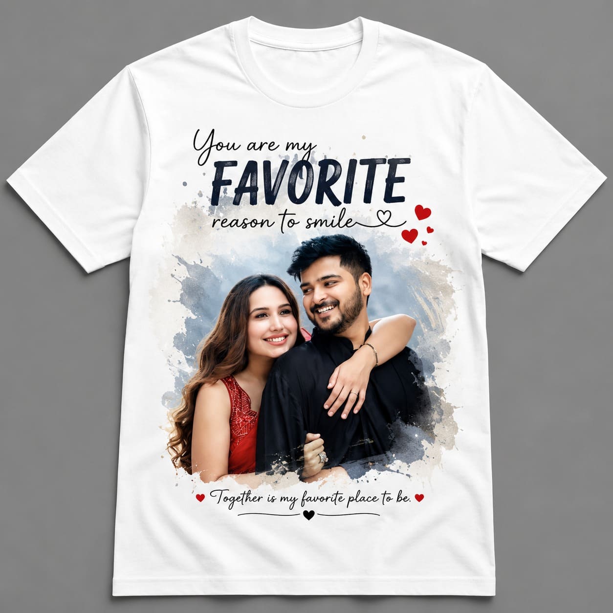Photo Round Neck T-Shirt
