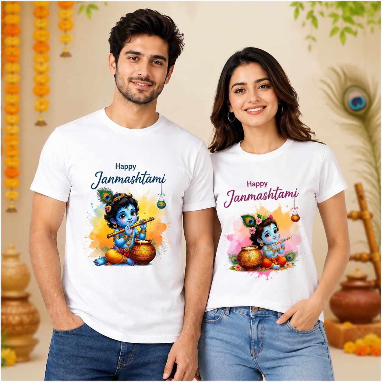 Festive Polyester T-Shirt