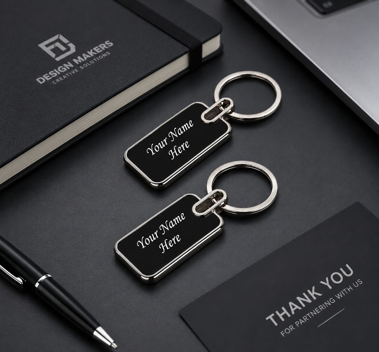 Corporate Metal Keychain