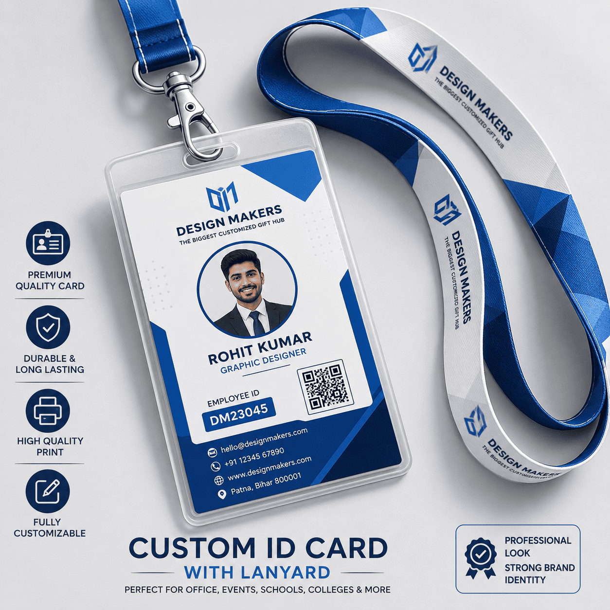Acrylic ID Card with Lanyard