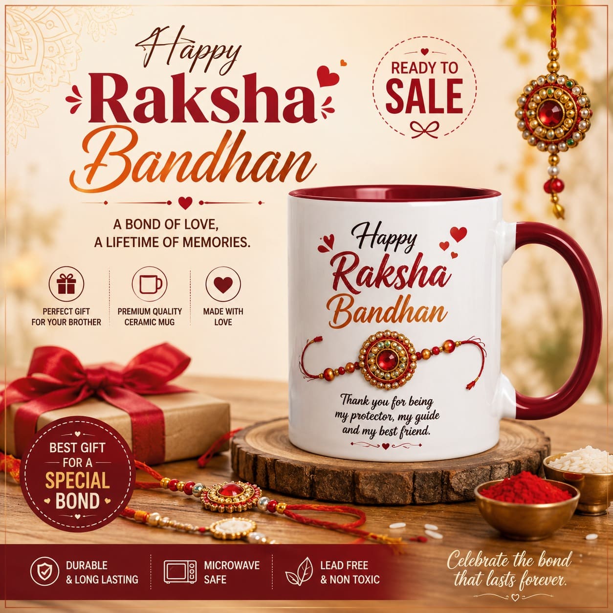 Raksha Bandhan Personalized Photo Coffee Mug