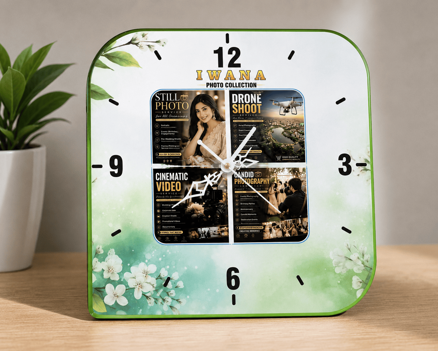 Acrylic Wall Clock for Corporate Office