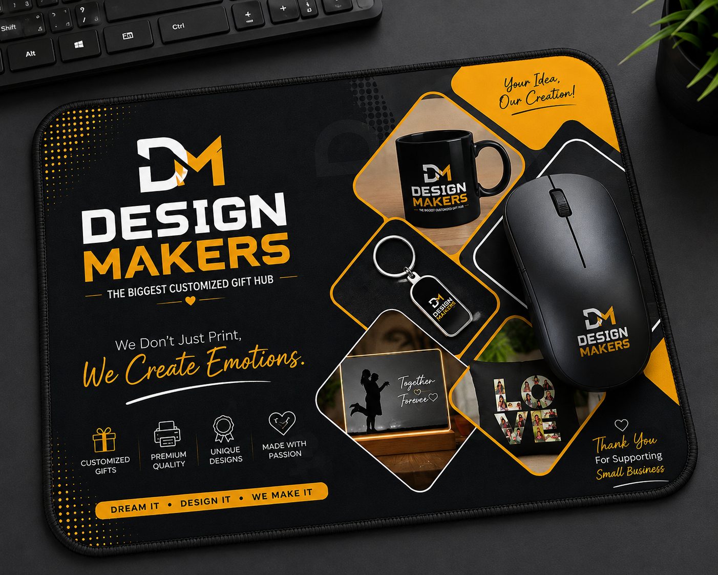 Design Makers Premium Customized Mouse Pad